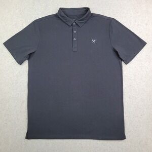 Blue Tees Golf Polo Shirt‎ Mens XL Black Short Sleeve Performance Stretch
